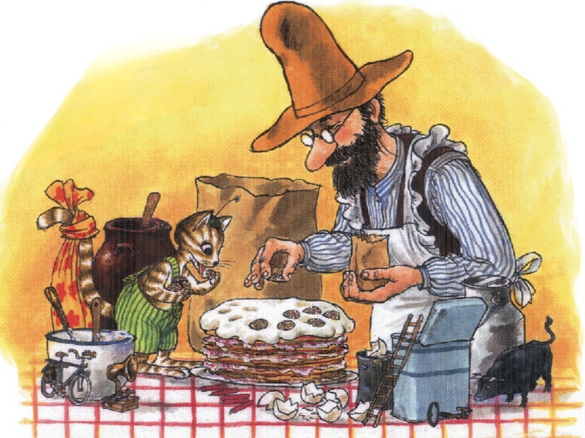 Ein Bild aus dem Buch „Eine Geburtstagstorte für die Katze“
