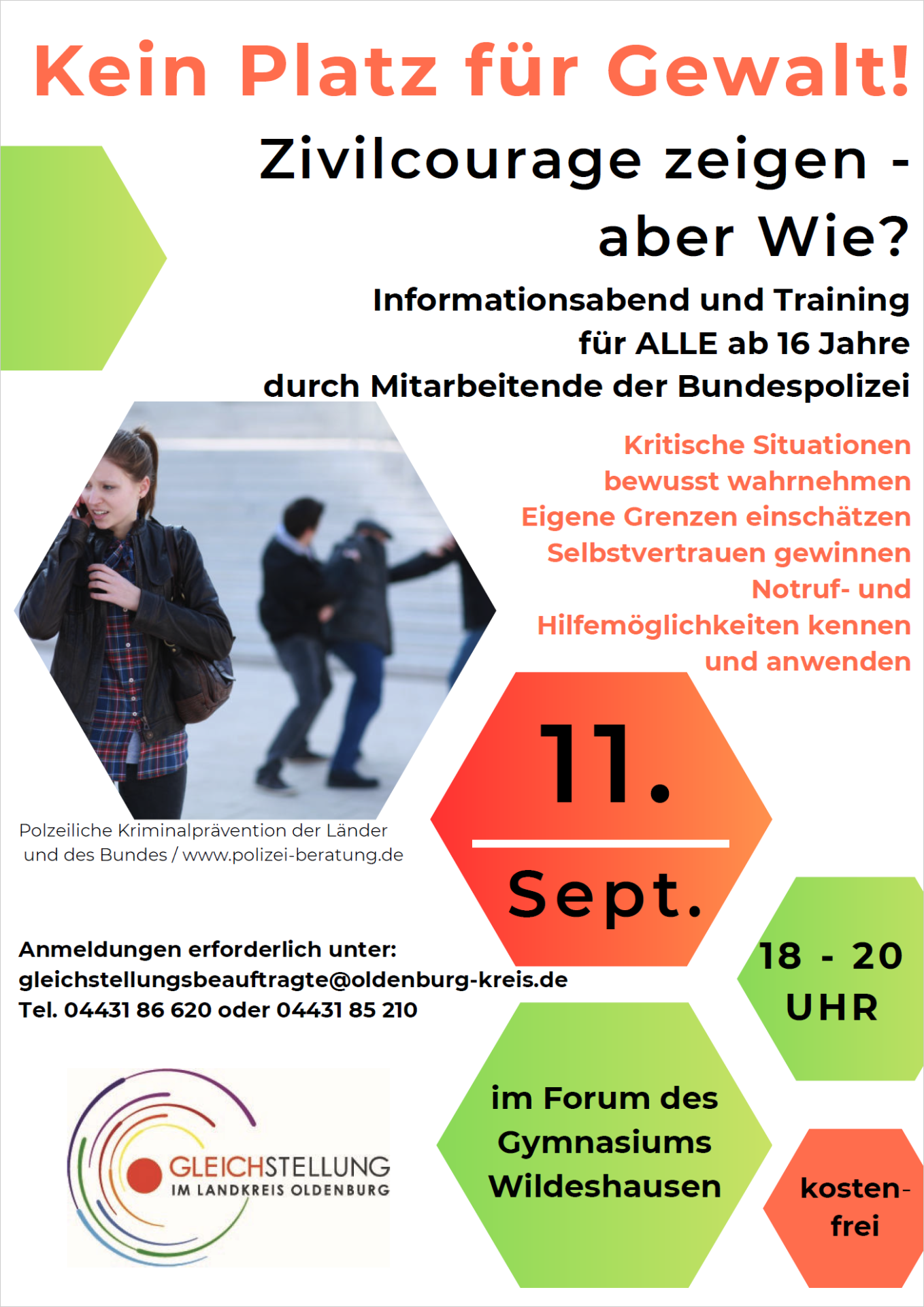 Kein Platz für Gewalt - Zivilcourage