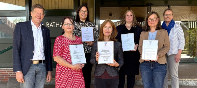 V.l.n.r.: Christoph Reents, Sabine Dilz, Andrea Klarmann, Kerstin Noll, Johanna Hollmann, Christine Bosse und Andrea Biller