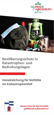 Titelbild Flyer Katastrophenschutz Gemeinde Wardenburg